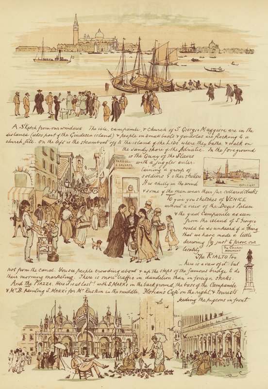 Ystävillemme, jotka eivät ole koskaan käyneet Venetsiassa (chromolitho) tekijältä Randolph Caldecott