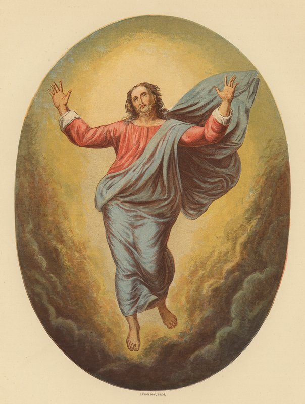 Ylösnousemus (värilitografia) tekijältä Raphael (1483 1520) (after)