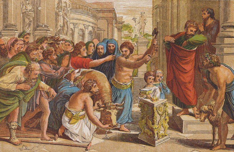Uhri Lystrassa (värilitro) tekijältä Raphael (1483 1520) (after)