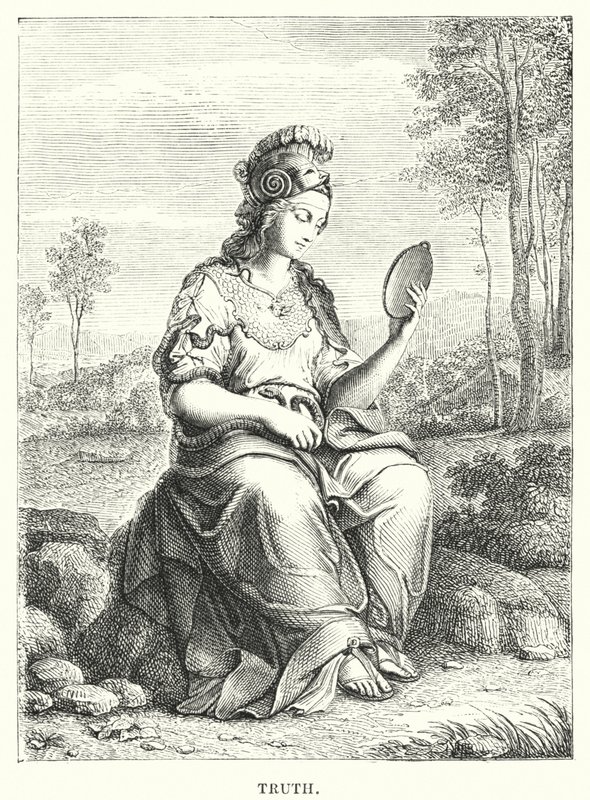 Totuus (kaiverrus) tekijältä after Raphael