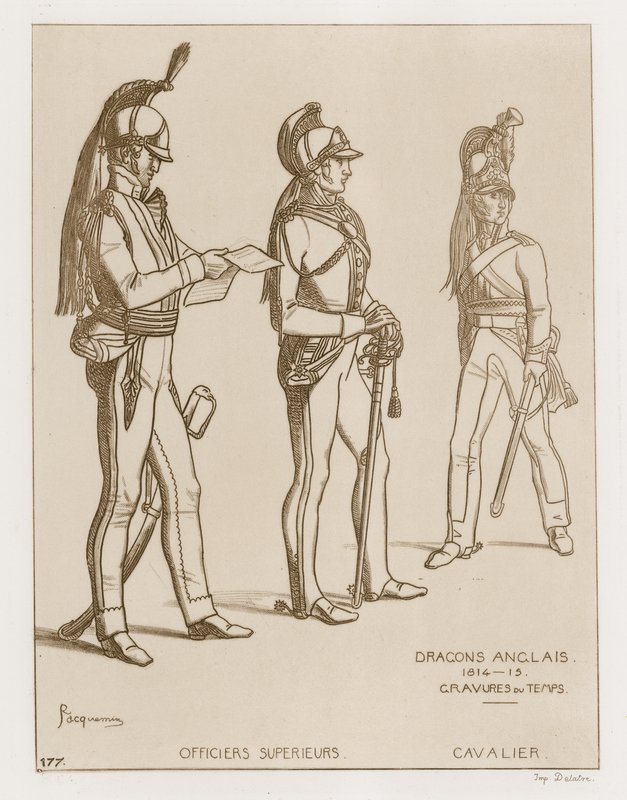 Englannin lohikäärmeet, 1814-15 tekijältä Raphael Jacquemin