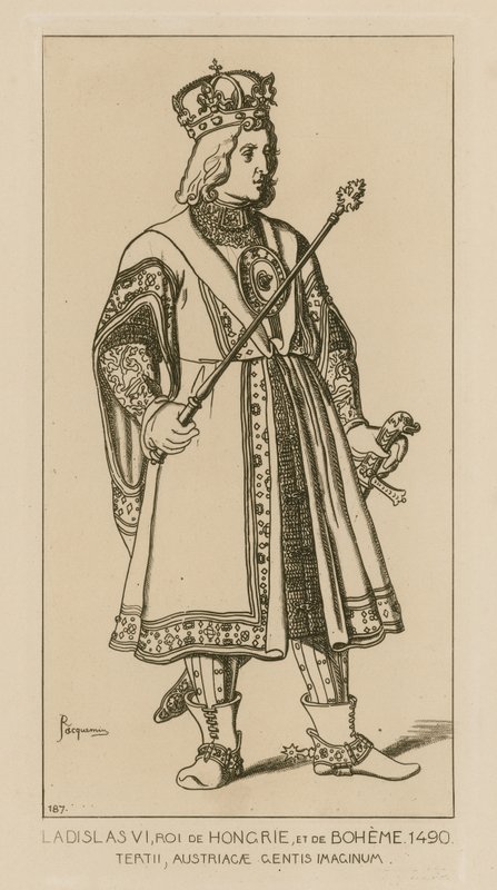 Ladislaus VI, Unkarin ja Böömin kuningas, 1490 tekijältä Raphael Jacquemin