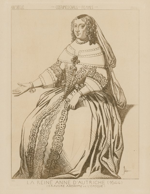 Itävallan kuningatar Anne, 1644 tekijältä Raphael Jacquemin
