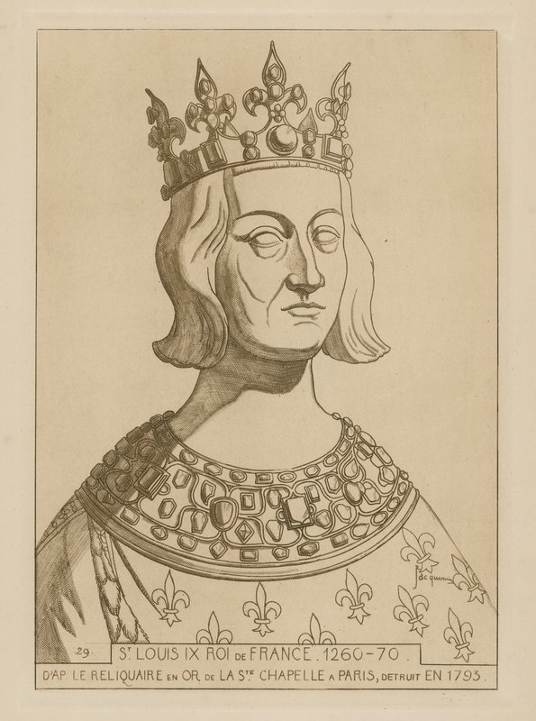 Pyhä Louis IX, Ranskan kuningas, 1260-1270 tekijältä Raphael Jacquemin