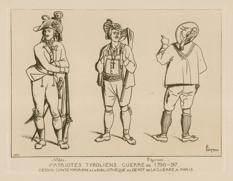 Tirolin patriootit, sota 1796-1797 tekijältä Raphael Jacquemin
