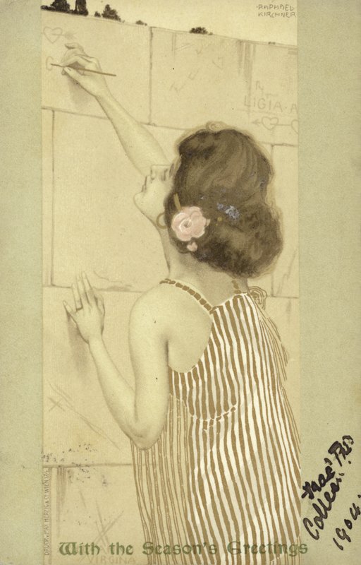 Tyttö kirjoittaa seinälle tekijältä Raphael Kirchner