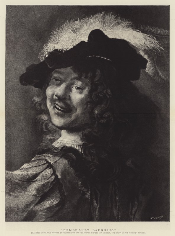Rembrandt nauraa tekijältä Rembrandt van Rijn