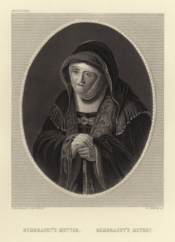 Rembrandtin äiti tekijältä Rembrandt van Rijn