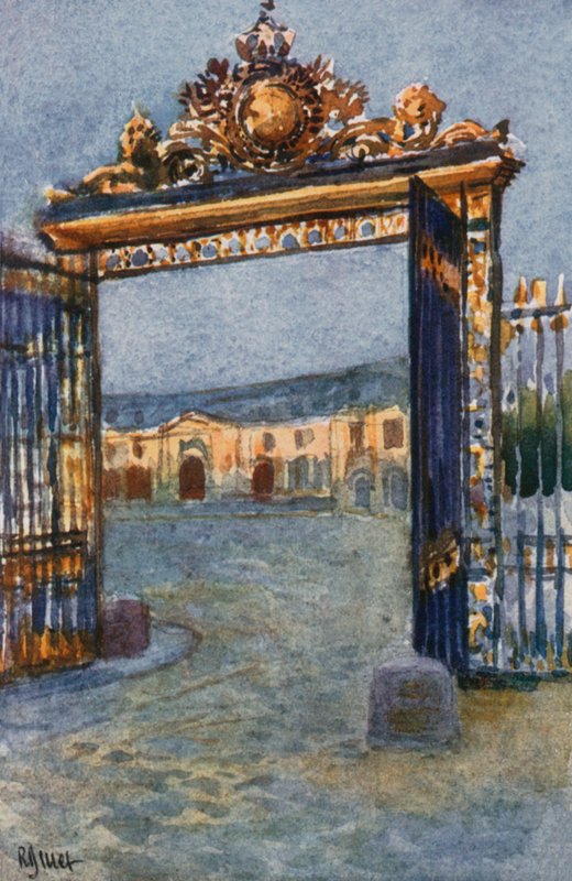 Gateway of Palace ja Grand Stables, Versailles tekijältä Rene Binet