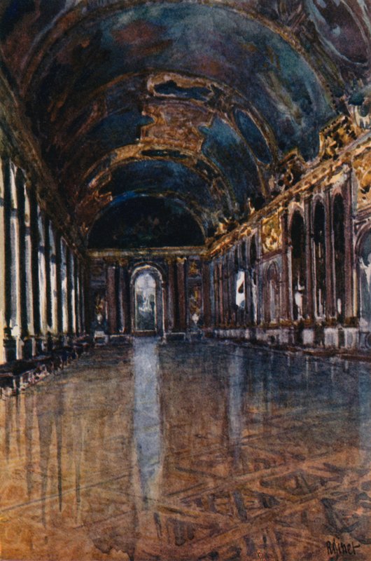 Suuri galleria tai Galerie des Glaces, Versailles tekijältä Rene Binet