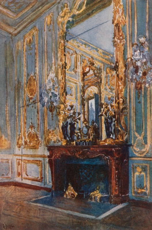 Ludvig XV:n sisäinen olohuone, Versailles tekijältä Rene Binet