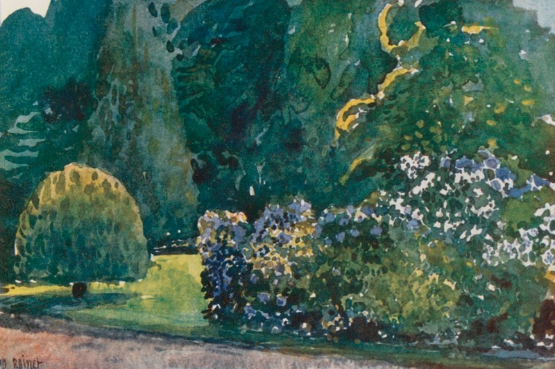 Petit Trianon, Kukkapuutarha, Versailles tekijältä Rene Binet