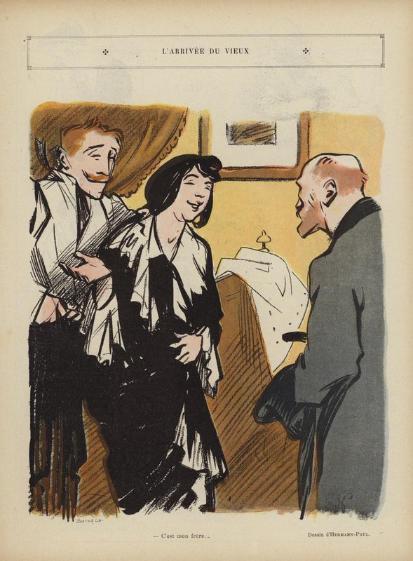 Kuvitus Le Rirelle tekijältä Rene George Hermann Paul