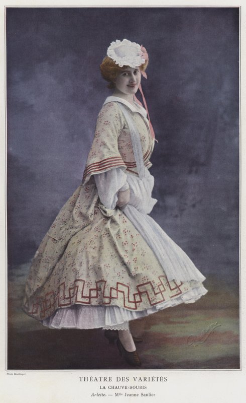 Jeanne Saulier Arlettena elokuvassa La Chauve-Souris (värillinen kuva) tekijältä Reutlinger Studio