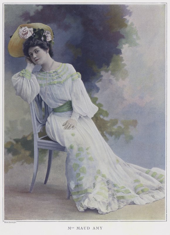 Maud Amy, ranskalainen näyttelijä (värillinen kuva) tekijältä Reutlinger Studio