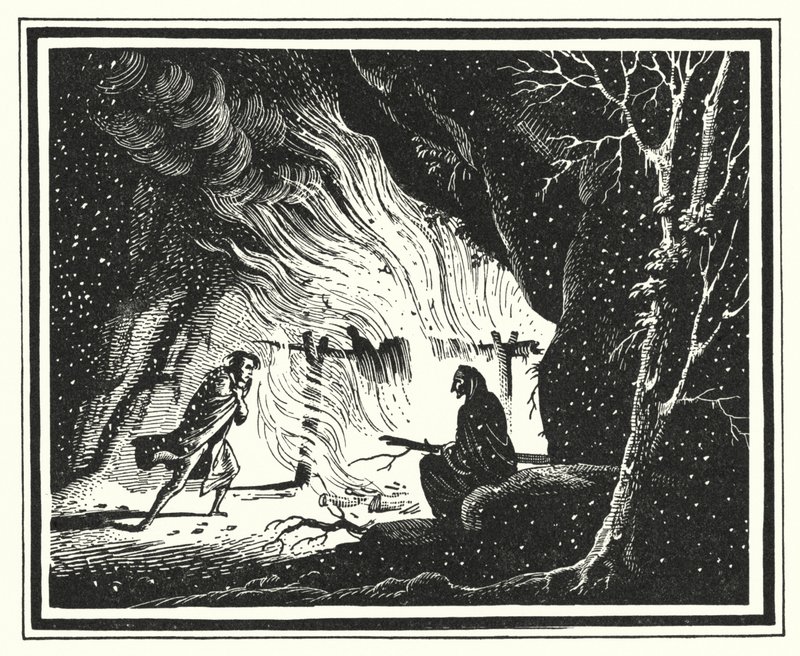 Hans Christian Andersen: Paratiisin puutarha (litho) tekijältä Rex (after) Whistler
