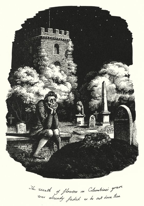 Hans Christian Andersen: Mitä kuu näki (litho) tekijältä Rex (after) Whistler