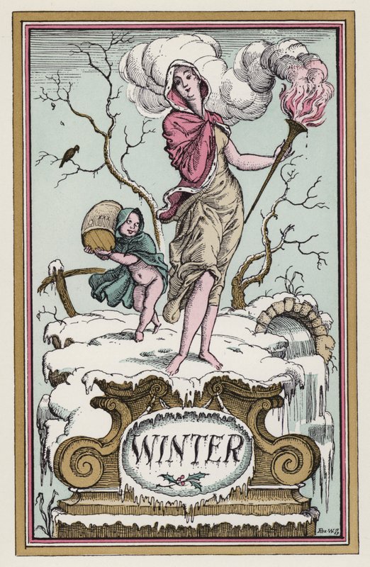 Talvi (väri litho) tekijältä Rex (after) Whistler