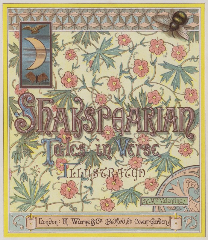 Otsikkosivun kuvitus Shakspearian Tales in Verse tekijältä Richard Andre