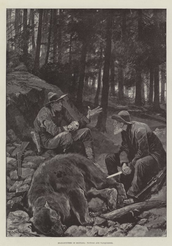 Bear-Hunters Montanassa, Victors ja Vanquished tekijältä Richard Caton Woodville junior