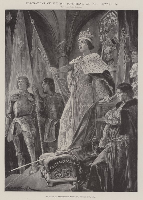 Englannin hallitsijoiden kruunaukset, Edward IV tekijältä Richard Caton Woodville junior