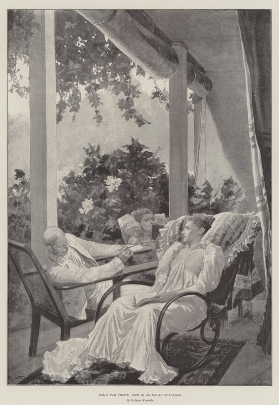 Dolce Far Niente, Elämä intialaisessa bungalowissa tekijältä Richard Caton Woodville junior