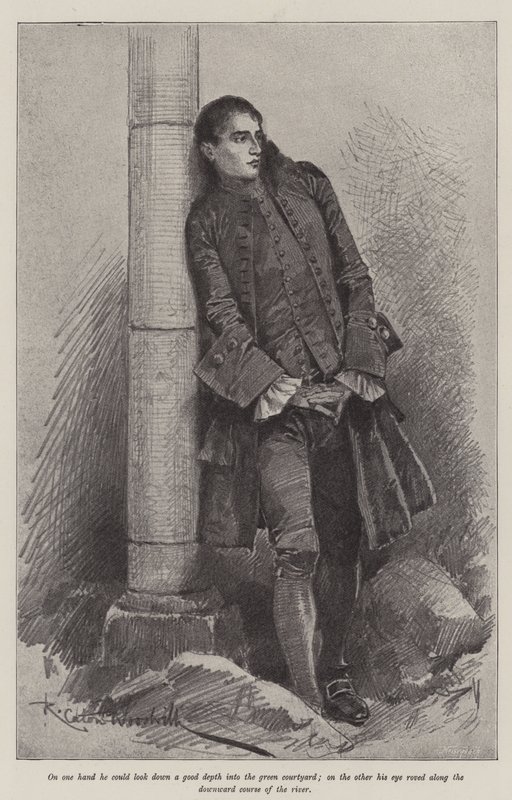 Kuvitus The Great North Roadille, kirjoittanut Robert Louis Stevenson tekijältä Richard Caton Woodville junior