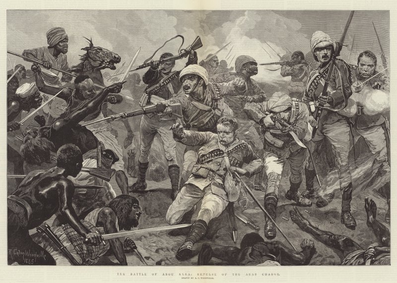 Abu Klean taistelu, Repulse of the Arab Charge -kaiverrus tekijältä Richard Caton Woodville junior