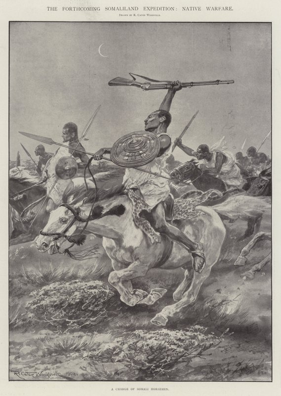 Tuleva Somalimaan retkikunta, Native Warfare tekijältä Richard Caton Woodville junior