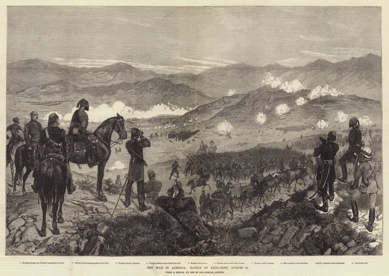 Armenian sota, Kizil-Tepen taistelu, 25. elokuuta tekijältä Richard Caton Woodville junior