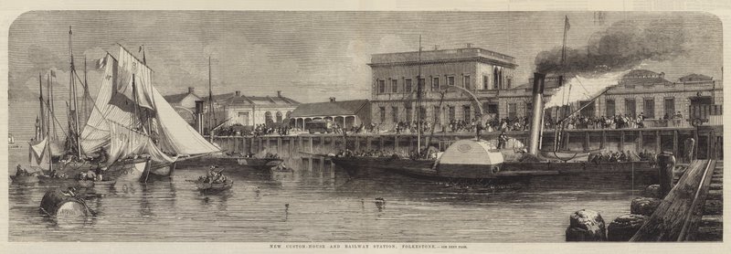Uusi Custom House ja rautatieasema, Folkestone tekijältä Richard Principal Leitch