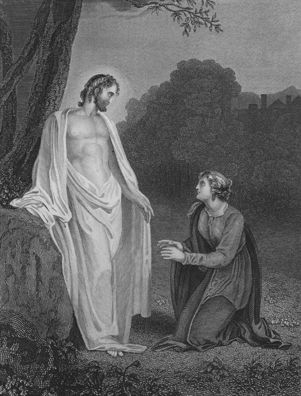 Kristus ilmestyy Maria Magdalenalle tekijältä Richard after Westall