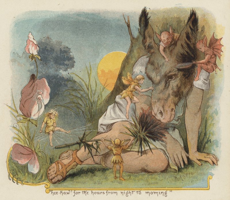 Hee haw! tuntien ajan yöstä aamuun (väri litho) tekijältä Richard Andre
