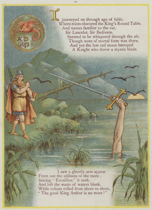 Sivu upstreamista, kirjoittaneet Richard Andre, King Arthur ja Excalibur (värilitho) tekijältä Richard Andre