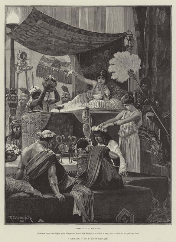 Kleopatra, kirjoittanut H Rider Haggard tekijältä Richard Caton Woodville junior
