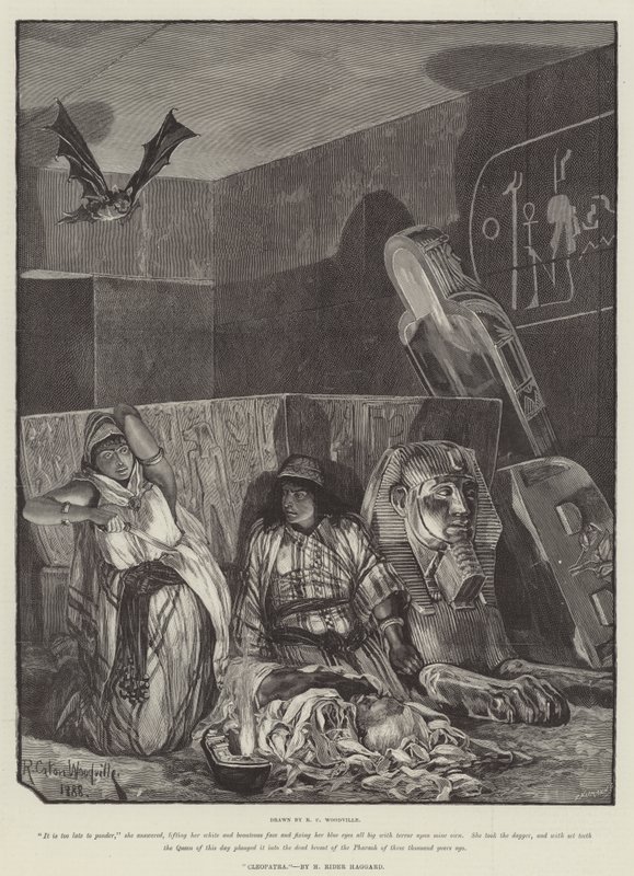 Kleopatra, kirjoittanut H Rider Haggard tekijältä Richard Caton Woodville junior