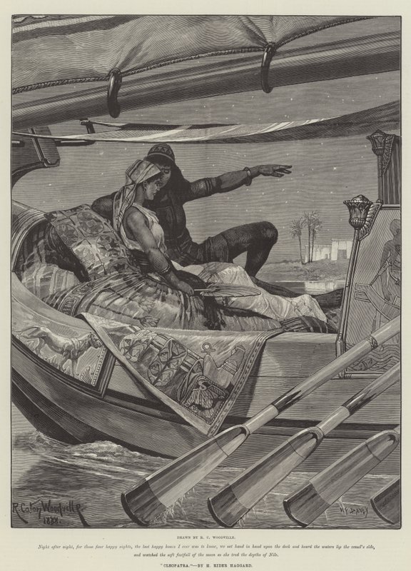 Kleopatra, kirjoittanut H Rider Haggard tekijältä Richard Caton Woodville junior