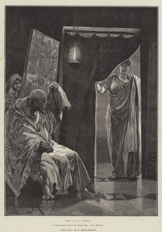 Kleopatra, kirjoittanut H Rider Haggard tekijältä Richard Caton Woodville junior