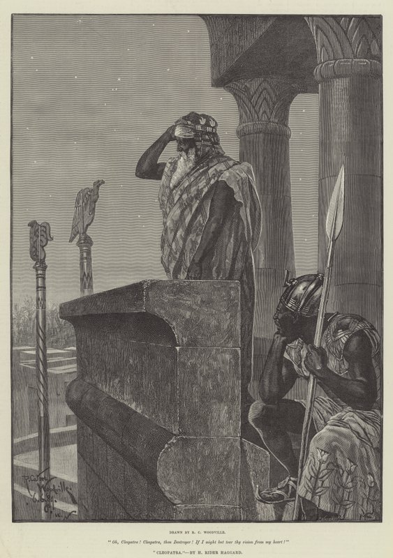 Kleopatra, kirjoittanut H Rider Haggard tekijältä Richard Caton Woodville junior