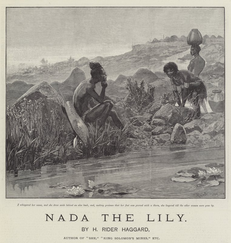 Nada lilja, kirjoittanut H Rider Haggard tekijältä Richard Caton Woodville junior