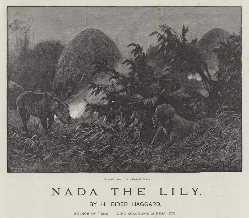 Nada the Lily, kirjoittanut H Rider Haggard tekijältä Richard Caton Woodville junior