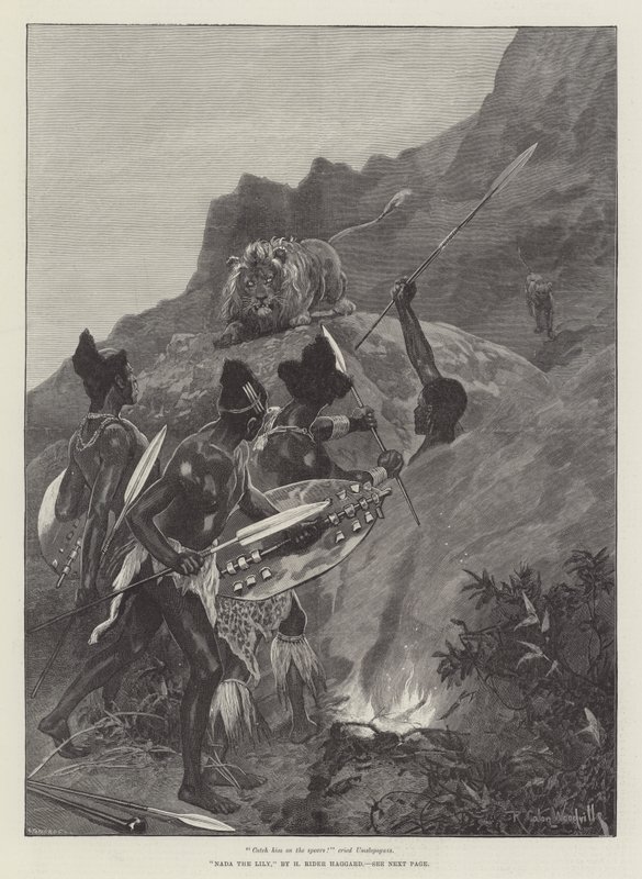 Nada lilja, kirjoittanut H Rider Haggard tekijältä Richard Caton Woodville junior