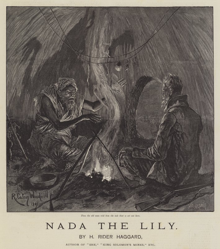 Nada lilja, kirjoittanut H Rider Haggard tekijältä Richard Caton Woodville junior