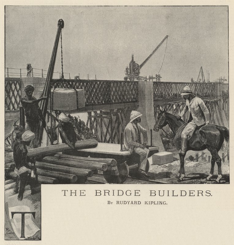 The Bridge Builders, kirjoittanut Rudyard Kipling tekijältä Richard Caton Woodville junior