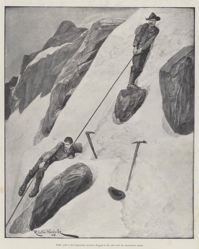 Bret Harten kirjoittama The Man and the Mountain (Mies ja vuori) tekijältä Richard Caton Woodville junior