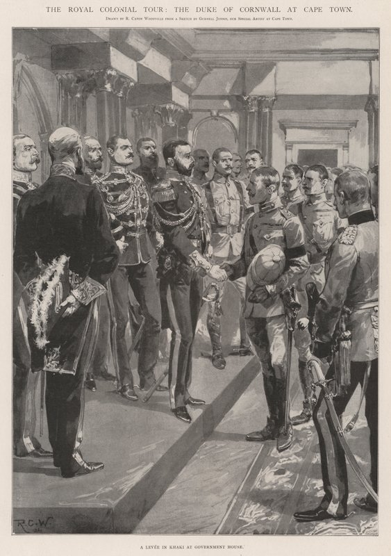 Royal Colonial Tour, Cornwallin herttua Kapkaupungissa tekijältä Richard Caton Woodville junior