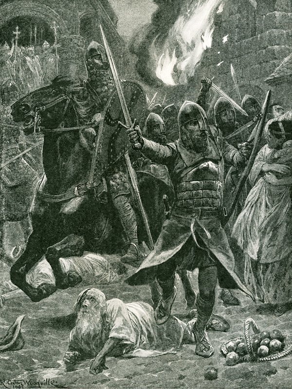 Vilhelm I:n tunnustamisen tulos, joulupäivä 1066 tekijältä Richard Caton Woodville junior