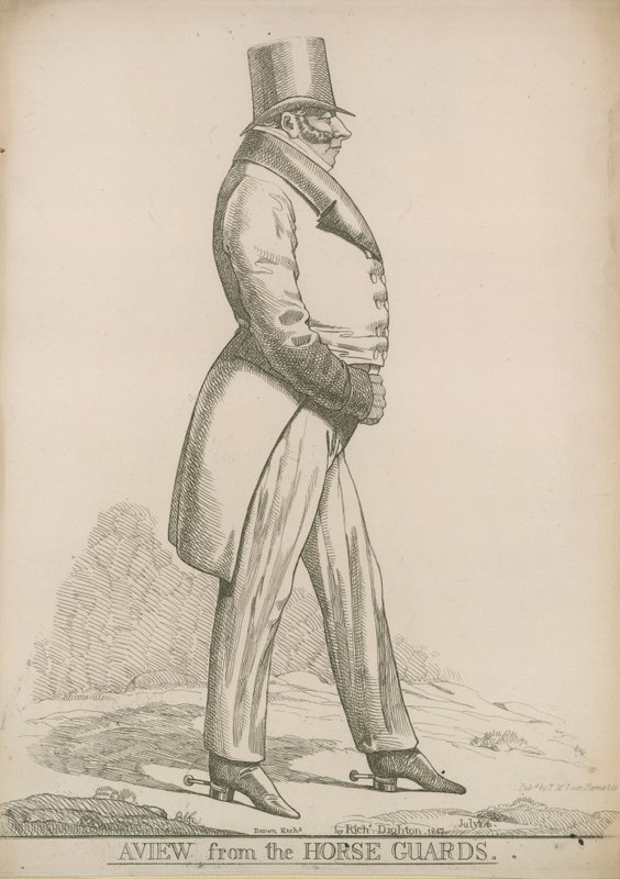Sir Robert Bolton; Näkymä Horse Guardsilta tekijältä Richard Dighton