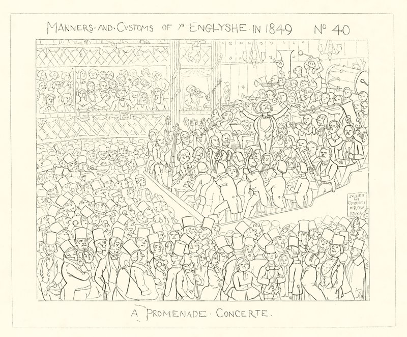 1849, Promenade-konsertti tekijältä Richard Doyle