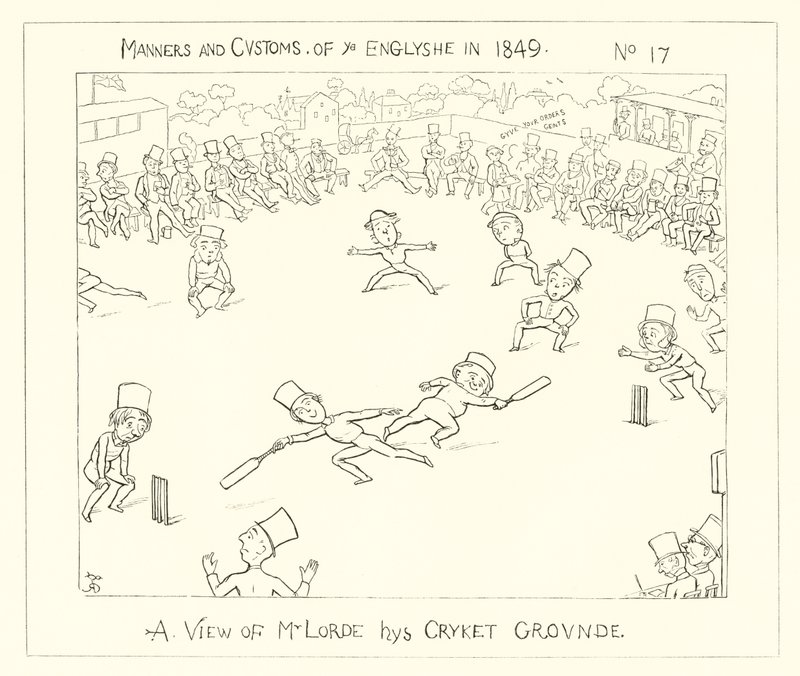 1849, Näkymä Lords Cricket Groundista tekijältä Richard Doyle